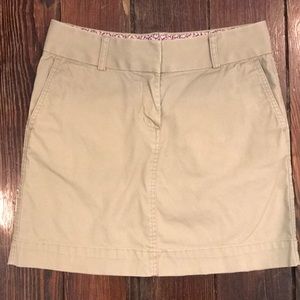 VINEYARD VINES khaki skirt w 4 pockets